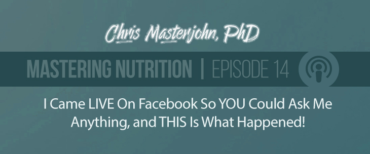 Chris Masterjohn answered questions about saturated fat, obesity, inflammation, Ray Peat, Andrew Kim, sugar, antioxidants, Brian Peskin, tests for folate status, accidental gluten exposure, fecal IgA testing, protein, muscle mass, longevity, ketosis, carbs, the total-to-HDL-cholesterol ratio and the triglyceride-to-HDL-C ratio.