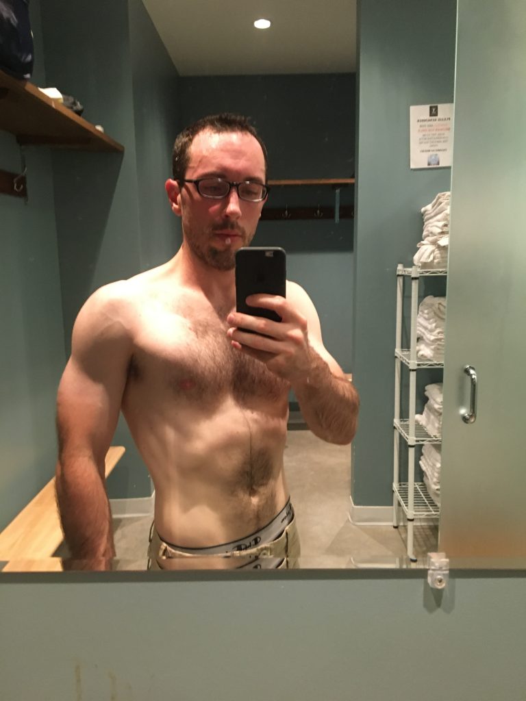 Chris Masterjohn after four months of weight stability.