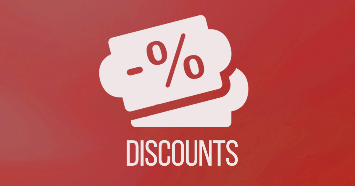 Discounts!