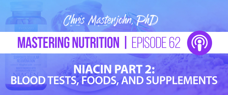 Chris Masterjohn PhD talks about Niacin Part 2: Blood Tests, Foods, and Supplements