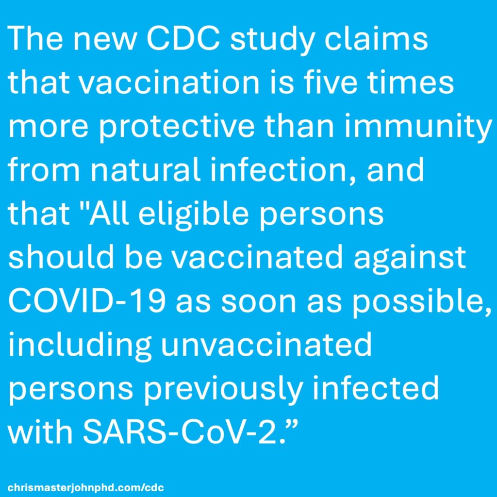 CDC and Natural Immunity